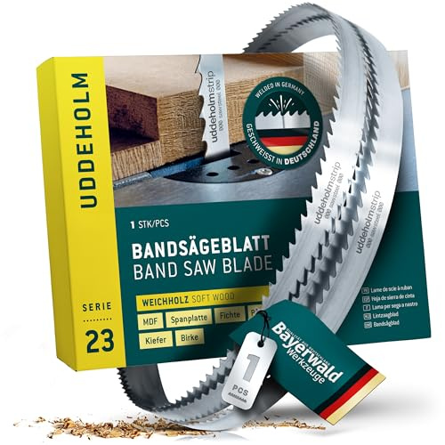 Bayerwald Uddeholm Bandsägeblatt - 3700 x 20 x 0.7 x 7 / für alle gängigen Holzarten/Sägeband passend für Bandsägen
