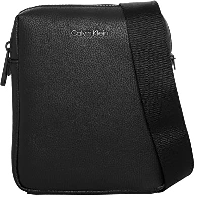 Calvin Klein Herren Umhängetasche Ck Must Reporter Small Klein, Schwarz (Ck Black), Einheitsgröße