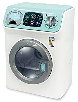 ODS 44154 Maisonelle, lavatrice digitale con schermo touch, luci e suoni, Bianco, Verde Acqua