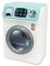 ODS 44154 Maisonelle, lavatrice digitale con schermo touch, luci e suoni, Bianco, Verde Acqua