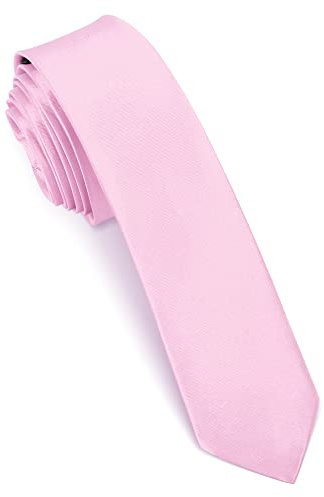 Beaface Men Ties 2 Formal Ties for Men Solid Color Wedding Business Ties 5cm (Pink)