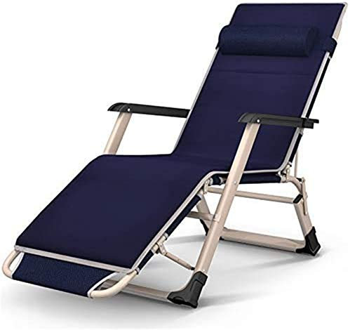 Leichter, superbreiter 65 cm klappbarer Zero-Gravity-Stuhl, Strandstühle, Sonnenliege, Liegestuhl für Strand, Terrasse, Garten, Camping, im Freien, quadratische Stahlbeine mit gratis Kissen, 200 kg