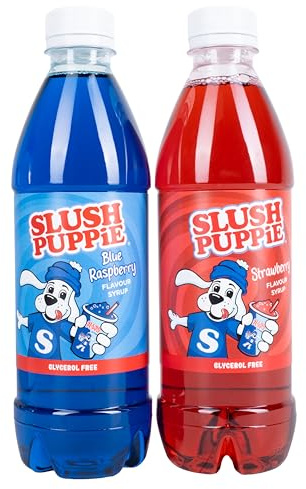 Fizz Creations Slush Puppie Sciroppo 2-Pack, lampone blu e fragola