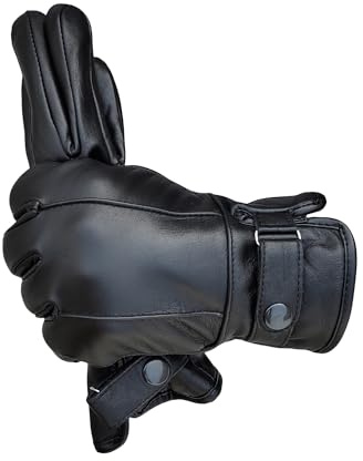 ATTONO Herren Lederhandschuhe Mode Auto Chopper Elegante Handschuhe aus Leder
