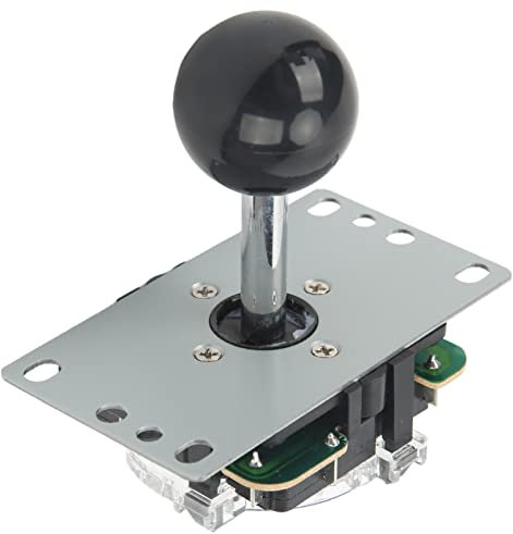 Enhance Your Gaming Experience with DIY USB Controller Computer Rocker Oval Ball Joysticks - Arcade Game Control Chip Included for Seamless Gameplay(Black)