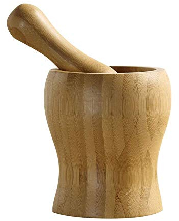 Mortier et pilon en bois, outils, broyeur à épices, pour herbes, épices et utilisation en cuisine, mortier et pilon faits à la main