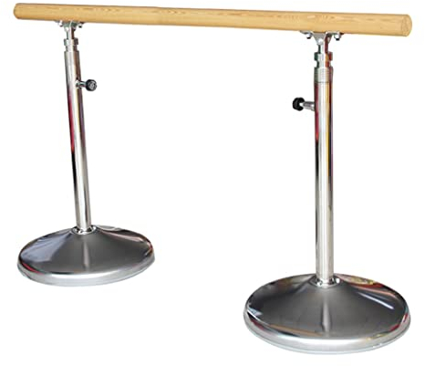 Ballettstange Mobile Ballettstange für Erwachsene und Kinder, höhenverstellbare Trainingsstange aus Holz mit Joystick, kann EIN Gewicht von 500 kg tragen