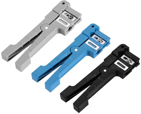 sourcing map Cable Stripping Cutter Tool 45-162/45-163/45-165 Standard Cable Stripper Fiber Optic Cable Stripper Cutter 1 Set