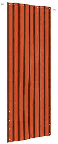 Home & Garden Item-Balcony Screen Orange and Brown 80x240 cm Oxford Fabric