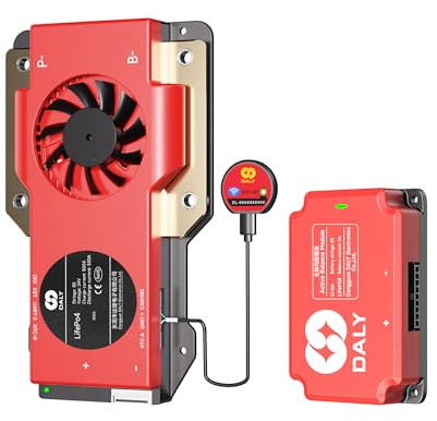 DALY BMS 8S 24V 500A RS485 CAN + 5A Aktiver Balancer + WLAN Bluetooth | LiFePO4-Akku-Unterstützung. Intelligente Fernüberwachung. Aktiver Zellenausgleich. Wechselrichter-Kompatibilität.