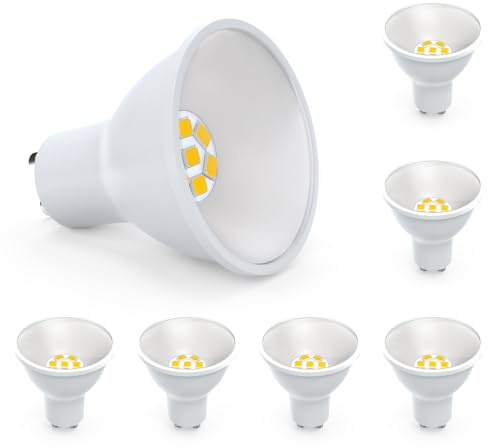 Eco.Luma 5W GU10 LED Lampen 4000K Neutralweiß 800 Lumen Glühbirnen, Ersetzen 80W Halogenlampen, Abstrahlwinkel 110° Leuchtmittel led Spots, Nicht Dimmbar Energiesparlampe, 6er-Pack