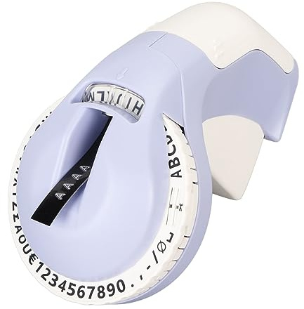 Fockety Prägling Etikett Maker, 600dpi 3d Bärbar Präglad Etikettmaskin med 2 Rullar TeJP, Diy 47 Tecken Handhåset Etikettskrivare Fer Diy Crafting Hem Skola Ladugårdsorganisatör