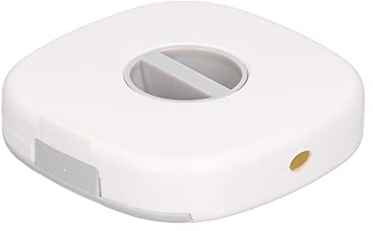 Rotatable Cable Organizer with Phone Holder | ABS Material for Device Cables/Headphones/Audio Cables | Multipurpose Cord Winder for Home Office Travel (White)