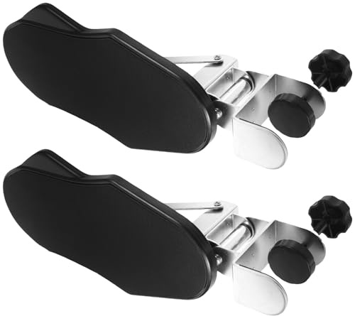 Parliky Support de Bras Ergonomique Réglable Repose-Poignets Rotatif Noir Lot de 2 Extension pour Bureau et Chaise pour Clavier et Souris Améliore Confort et Posture Travail