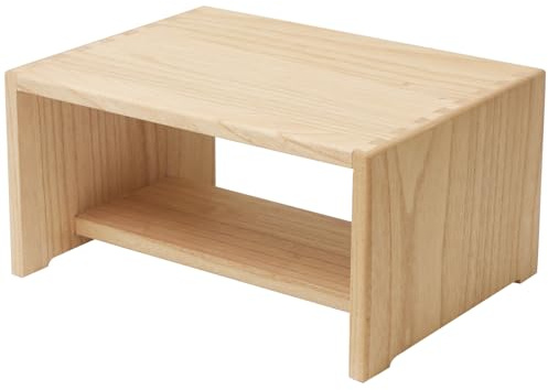 KIRIGEN Tritthocker Holz, Holzhocker, Holzschemel aus Massivholz