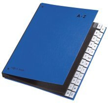 Pagna 24249 Pultordner A-Z silber 24 Fächer Einband aus Hartpappe Coloreinband