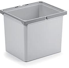 Naber Mülleimer | Modell 8013326 | Volumen 29L | 315 x 382 x 326 mm | Kunststoff Grau