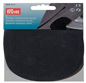 Patches Velourslederimitat (zum Aufbügeln), Farbe:jeansblau