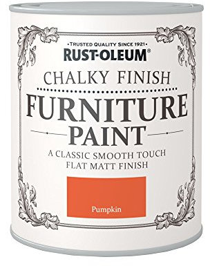 Rust-Oleum 750ml Chalky Finish Furniture Paint - Pumpkin