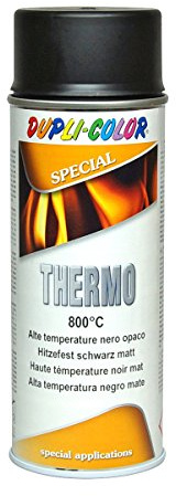 Hochtemperatur-Sprühfarbe, 800 °C, Schwarz matt, 400 ml