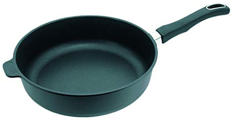 Original Gundel GUSS-BRATPFANNE hoch, Ø 28 cm, Höhe 7,5 cm, BIOTAN-Oberfläche, PFOA-frei, Akku-Therm Boden - abnehmbarer Designer-Stiel