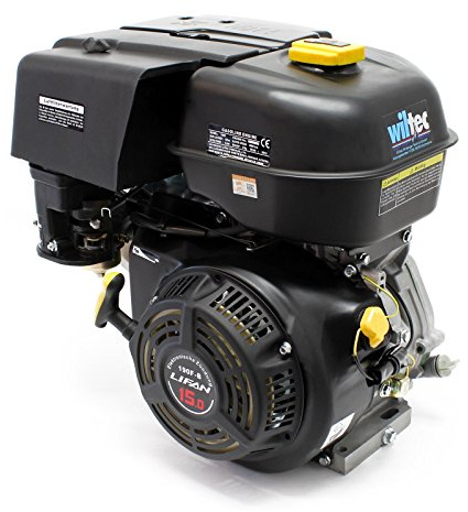 LIFAN 190 Handstart Benzinmotor mit 15 PS (10 kW) Einzylinder für Kleinmaschinen & Karts, luftgekühlter 4-Takt Motor mit 25 mm Kurbelwelle und OHV-Ventilsteuerung