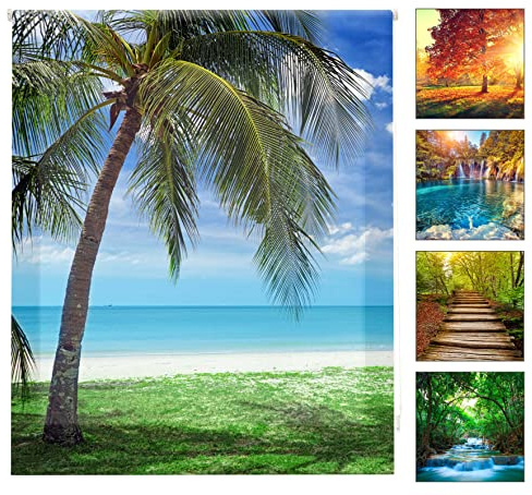 Blindecor Digital Paisajes | Estor Enrollable Translúcido con Estampado Impresión Digital | 110 x 180 cm (ancho por alto) Tamaño de la Tela 107 x 175 cm | Estores para Ventanas