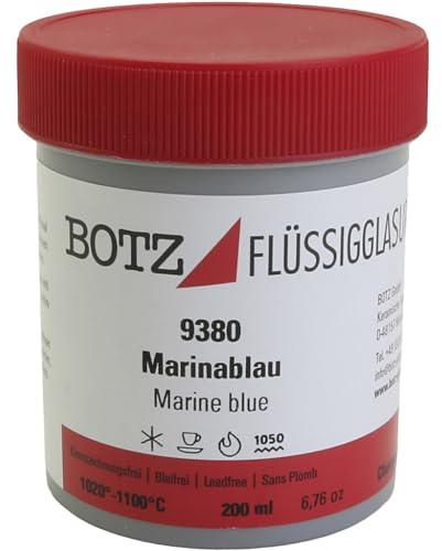 Keramikbedarf Botz Flüssig Glasur, marinablau 9380, 200ml