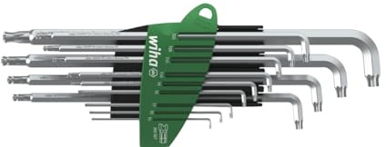 Stiftschlüssel Set im ProStar Halter Stubby TORX®-Kugelkopf Titansilber 14-tlg. (40979)