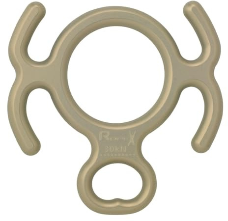 AUSTRIALPIN Rope.X (Spezial Abseilgerät für Guides 30kN gelb eloxiert)