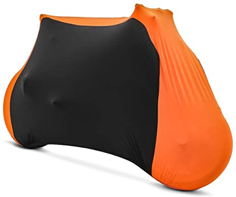 Funda Moto Compatible para Benelli Leoncino 500/ Trail M-L Interior Negro-Naranja