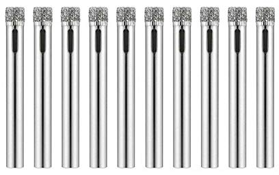 Mdurian Diamante Trapano 10 pezzi 4 mm Trapano Seghe Campana Strumenti Set Punte Diamante Cutter Acciaio Carbonio per Vetro Ceramica Porcellana Marmo Piastrelle Granito