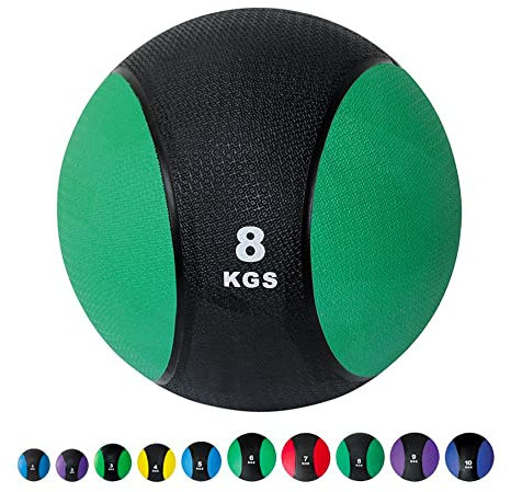 Core Power Medizinball Ball 8kg - Hochwertiger Weighted Ball für Fitness, Ganzkörpertraining und Rehabilitation