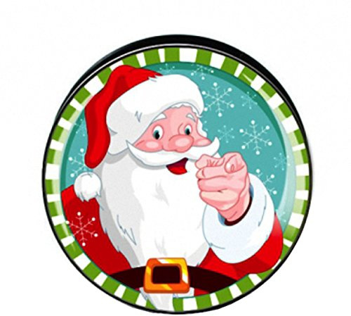 Taffstyle Ohr Plug Flesh Tunnel Piercing Ohrpiercing Picture Weihnachts Motiv Weihnachtsmann