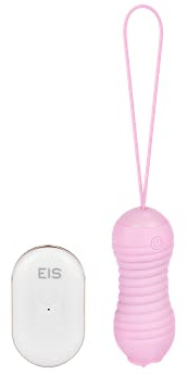 EIS Stoßendes Vibro-Ei mit Zunge | mit Fernbedienung | wasserdicht | 9 cm | hautfreundliches Silikon | wiederaufladbar | Mehrere Vibrationsprogramme | Mit App-Steuerung | Wasserdicht (IPX7)