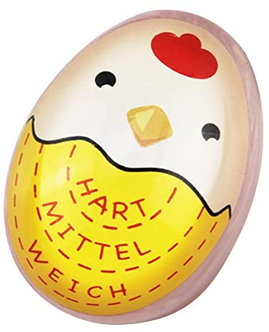 LYEAA Color Changing Boiled Egg Timer Kitchen Cooking Yummy Alarm Tool (Yellow)