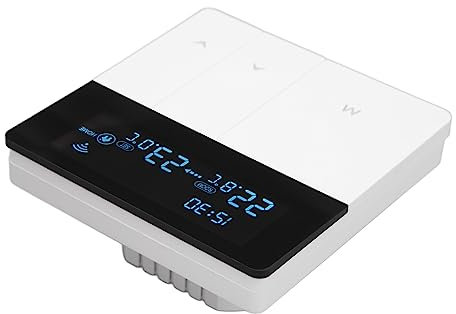 Intelligent Digital Thermostat Water Heating Wall Mounted Boiler Switch Panel LCD Display APP Control Programmable For Home Heating System