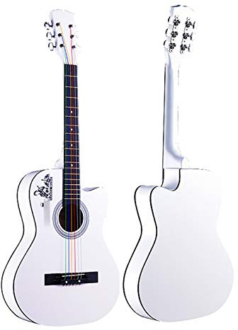 Akustikgitarre mit Stahlsaiten, 96,5 cm (38 Zoll), klassisches Gitarren-Set, perfektes Weihnachts- und Neujahrsgeschenk für Kinder und Erwachsene – komplettes Starter-Set
