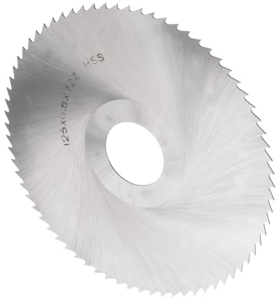 CoCud Kreissägeblatt, 125mm Durchmesser, 27mm Aufnahme, 0,8mm dick, 72 Zähne, 6542 Hochgeschwindigkeitsstahl (HSS), Holzsägeblatt für Tischkreissägen für Metall, Holz, Kunststoff