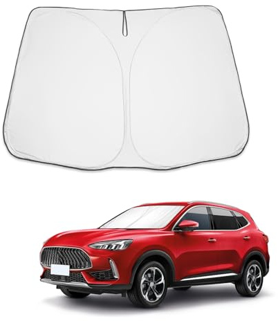 BIBIBO MG HS Frontscheibenabdeckung, Auto Abdeckung kompatibel mit MG HS/EHS EV/HS Plug-in Hybrid 2018-2024, Auto Sonnenschutz für Frontscheibe Faltbar, Sonnenblende gegen UV-Strahlen