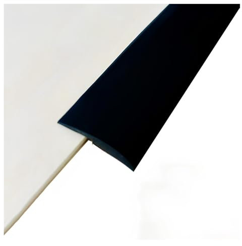Boden-Übergangsstreifen Zum Abziehen Und Aufkleben, Pvc Übergangsprofil Ausgleichsprofil, Übergangsrand Von Teppich Zu Fliese, Geeignet Für Türschwellen, Höhenausgleich 0.4-0.5cm(Black)