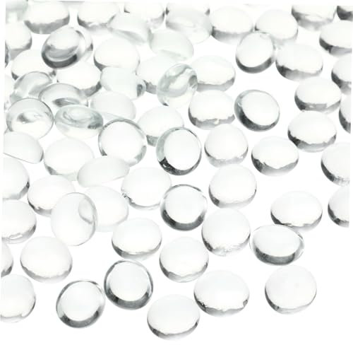 Cabilock Billes Verre Transparentes Plates Décoratives pour Vase ou Aquarium Galets de Verre
