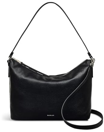 RADLEY London Bella Women's Leather Medium Ziptop Shoulder, Black