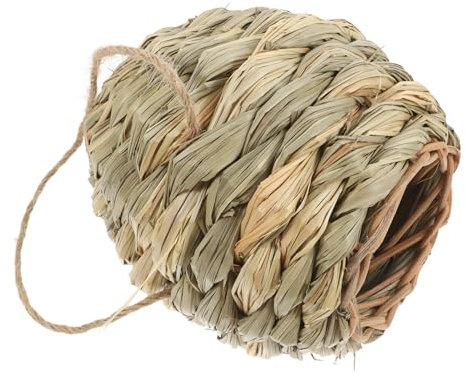 Yardwe Kleintierkäfig Aus Naturgras Kaninchenversteck Für Hamster Meerschweinchen Ratten Als Spielzeughütte Und Nest Passend Für Kleintierhabitat