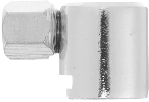 PRETYZOOM Testa di olio a bottone piatto adattatore ingrassatore adattatore di lubrificazione adattatore per grasso connettore di lubrificazione accessorio per lubrificazione Lega ferro-zinco Silver