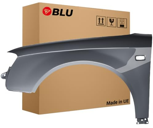 BLU Premium Kotflügel Passend für Audi A4 B7 LY7G Links Grau | 2004-2008 | Vorderseite Vorne | Verzinkt & Lackiert | Einbaufertig