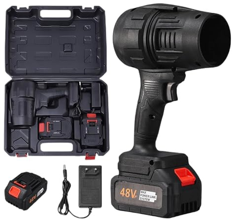 Blower À Feuilles Électriques - Blower sans Fil | Turbo À Turbo Léger Puissant, Souffleur De Feuilles Portables Variables avec Batterie Et Chargeur pour Gazon De Gazon De Jardin De Patio De Camping