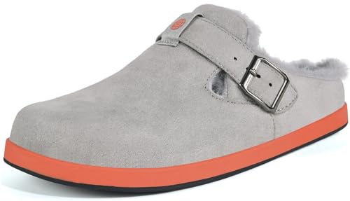 Zuecos y Mules Hombre Mujer Zapatillas de casa Invierno Cálido Zapatos