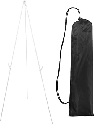 Sclmgo Cavalletto Espositivo con Treppiede, Supporto in Metallo, Cavalletto per Pittura, Cavalletto per Artisti