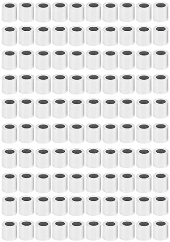 Adfaga 100 pezzi Manicotti a crimpare per funi metalliche in alluminio con foro tondo M6 Forniture industriali Manicotti a crimpare per funi metalliche durevoli e ad alta resistenz